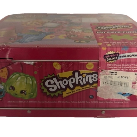 Shopkins Puzzle Metal Lunchbox Storage Nostalgic Bakery Fashion Collectible NEW - Picture 5 of 6